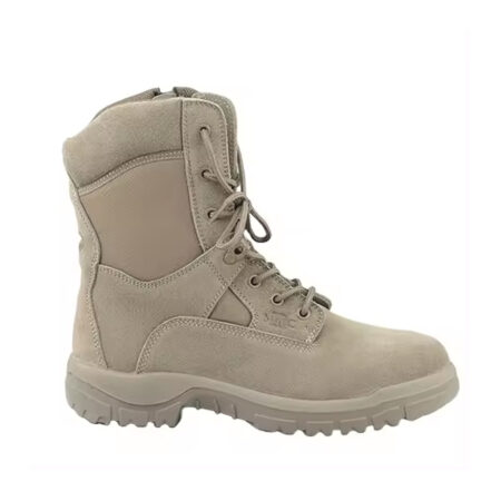 Boot shoes comfortable Unisex Beige Desert Boots with Air Vents and Side Zipper for High-Quality Footwear Performance