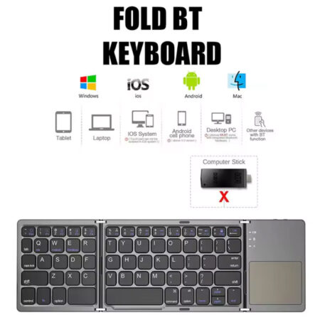 EOENKK Mini Bluetooth Folding Keyboard