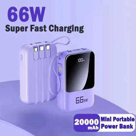 Mini 20000mAh 66W Fast Charging Power Bank